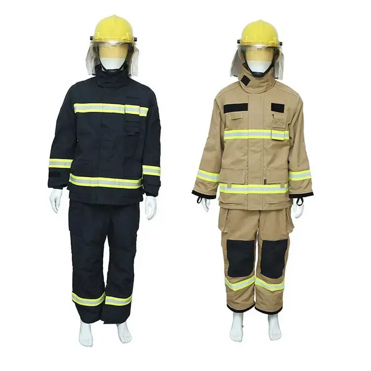 Traje de bombero de Venta caliente 100% Nomex Ropa de bombero de lucha contra incendios Equipo de asistencia de proximidad Traje de fuego