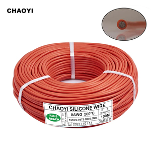 Ücretsiz örnek 200C 600V 4 6 8 10 12 14 18 22 24 26AWG Ultra esnek elektrik silikon kauçuk tel ile 0.08mm kalaylı Cooper tel - Product Image 6