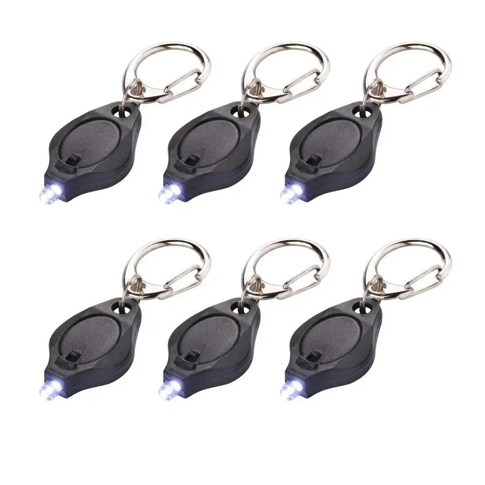 Customized Logo Printing,Mini Led Key Chain Light up Key Ring/Flashlights Battery Powered