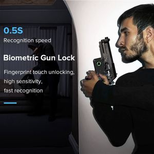 KENRONE Easy Installation Keyless Anti-Theft Security <strong>New</strong> Fingerprint Trigger <strong>Lock</strong> with <strong>Key</strong> - Product Image 5