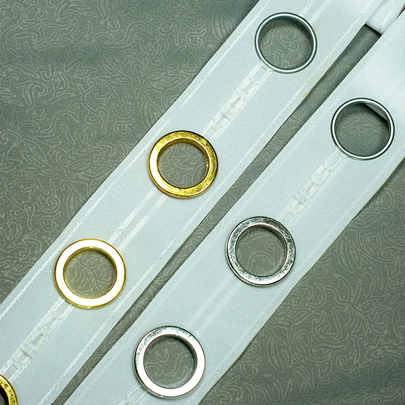 Бестселлер 75 мм Полиэстеровая белая лента для штор с отверстиями 42 мм прозрачные ленты для штор с одним боковым пластиковым кольцом