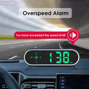 Low Cost New Colorful Display GPS Digital Speedometer Time Clock HUD Display Over-speed Alarm KMH <strong>MPH</strong> Switch for All Cars - Product Image 5