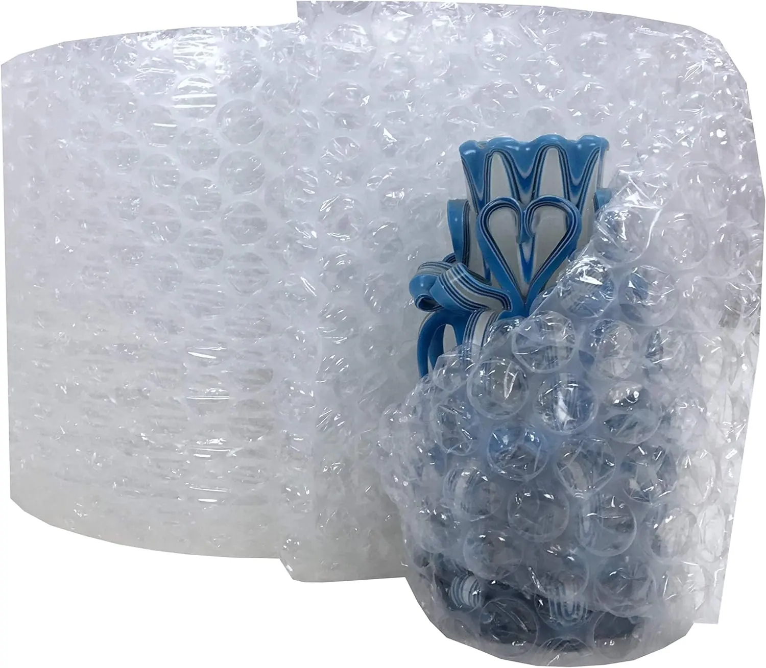 Envoltura acolchada de burbujas personalizada de burbuja grande de 5/16 pulgadas perforada para cajas móviles, suministros de amortiguación de envío, envoltura de embalaje de burbujas