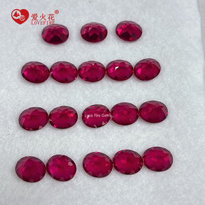 ทับทิมทับทิมทับทิม5 # ทรงวงรีตัดพิเศษตัดแฟนซีทับทิมสีแดงคอรันดัม - Product Image 6