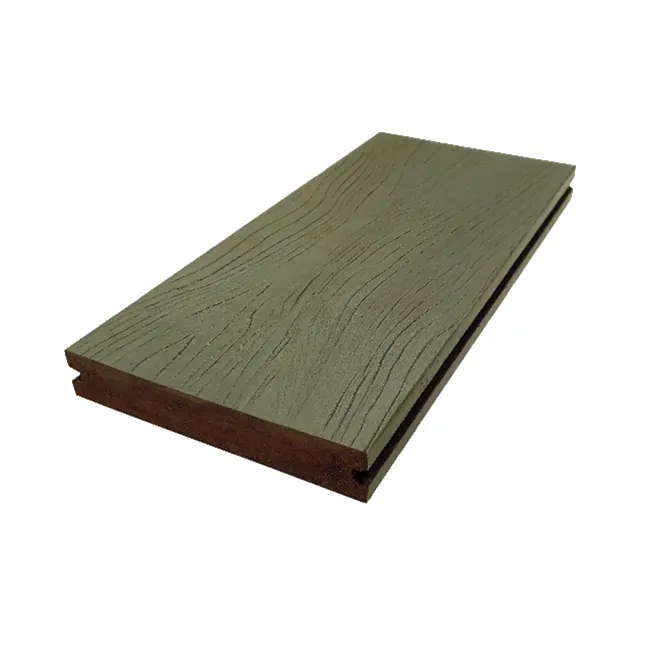Pavimento composito antiscivolo di alta qualità, ponte impermeabile e resistente alla corrosione per esterni, pavimento composito in legno-plastica da 20mm 25mm