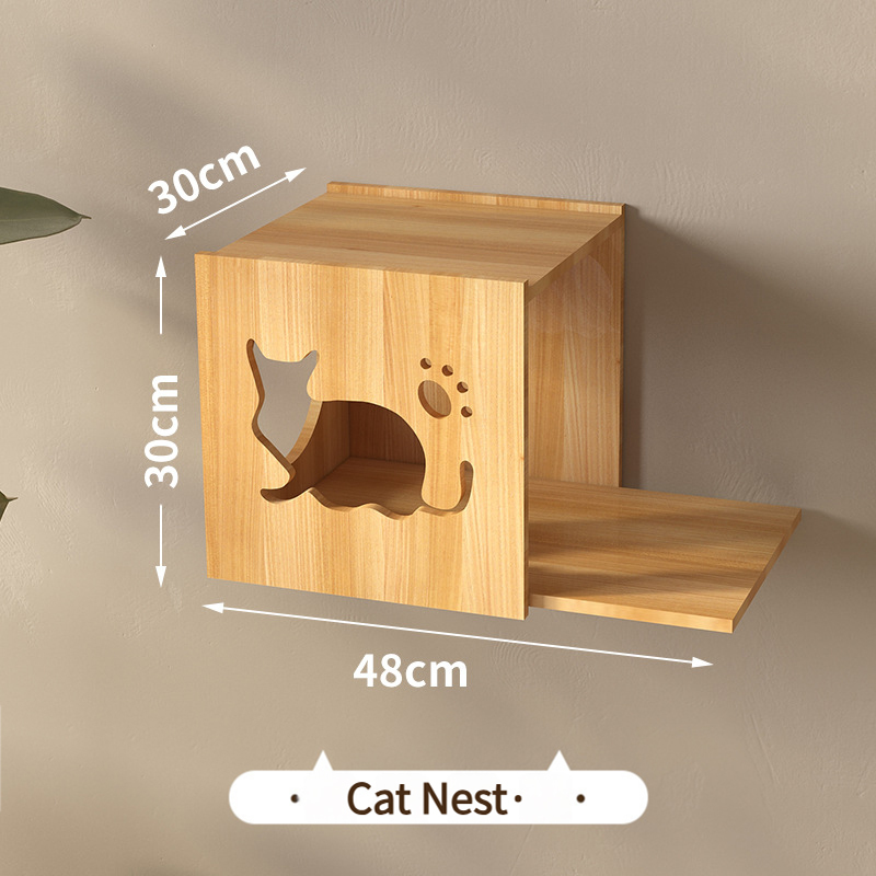 15-Nid de chat en bois burly
