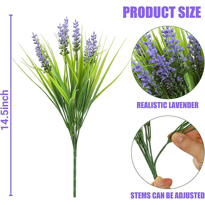 Hierba primaveral azul-violeta y flores de trigo.