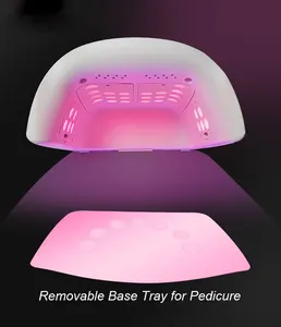 Alta potenza professionale 60W ricaricabile lampada per unghie a LED macchina asciugatrice per unghie con grande LCD e sensore Timer - Product Image 2