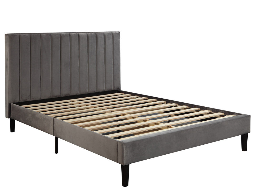 Bedroom Furniture Queen Size upholstery Bed Wooden Double Bed Bases Frame For Full Size