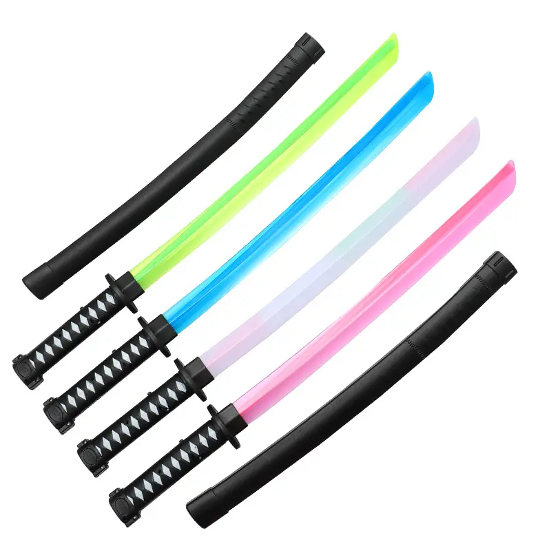 65cm Plastic Katana Sword with Sheath, Light, Sound effect For Gift Cosplay Toys