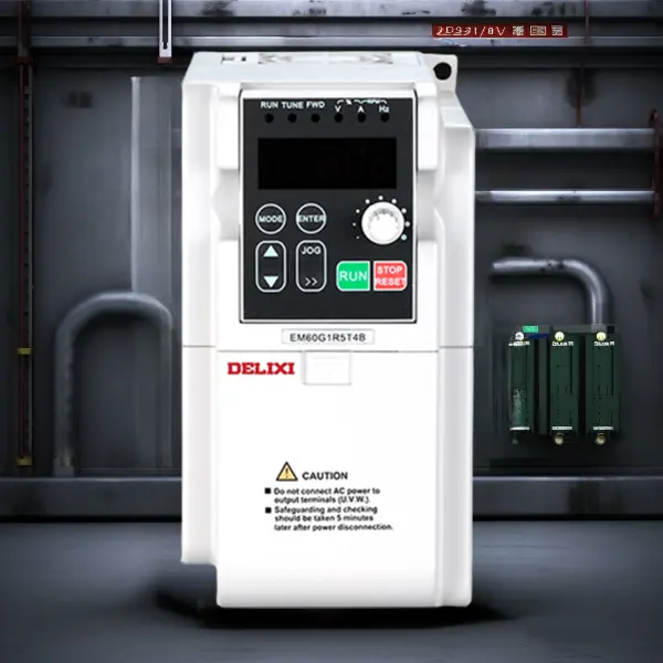 Delixi Miniature Low Frequency Inverter 0.75kw VFD 220V 3 Phase Frequency Converter 60hz 50hz