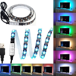 ไฟแถบ LED 5เมตร RGB 5050กันน้ำ RGB นำแสง5เมตร10เมตรเทปไดโอด DC 12โวลต์ควบคุมไฟแถบ LED ที่มีการควบคุมระยะไกล - Product Image 4