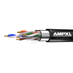 F/UTP CAT6 4PR 23AWG LSZH Ethernet cavo di rete 305 metri solido in rame nudo cavo per Computer di sicurezza - Product Image 1