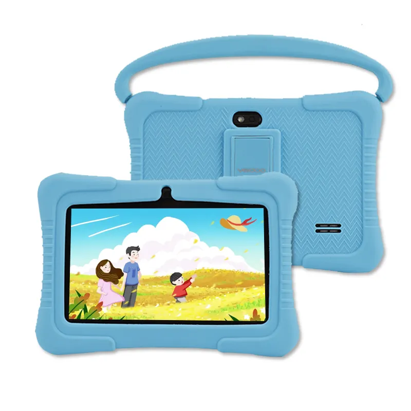 Tablet Android Quad Core 7 inci anak-anak, Tablet pendidikan wi-fi kontrol orang tua balita, Tablet PC Quad Core