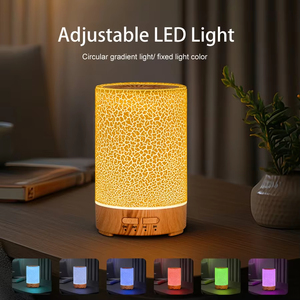 Diffusore di aromi ad ultrasuoni da 150ml Mini umidificatore d'aria crepa Design USB alimentato da 7 luci a LED a colori per la casa, camera da letto - Product Image 2