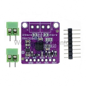 Shenzhen Qihuawei MAX31865 Pt Módulo de detección de temperatura de resistencia Sensor RTD Módulo electrónico de la serie GY de 2"