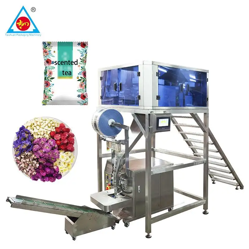 Automatic small sachet herbal grain powder filling packing machine vertical bulk tea packaging machine