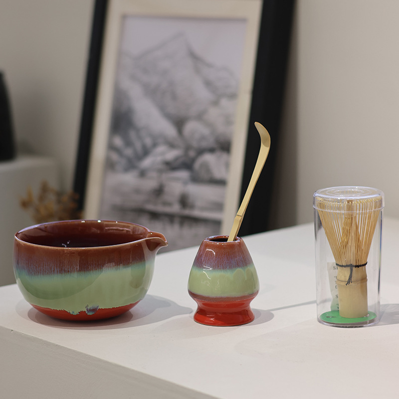 Changement progressif four rouge quatre pièces boîte de couleur