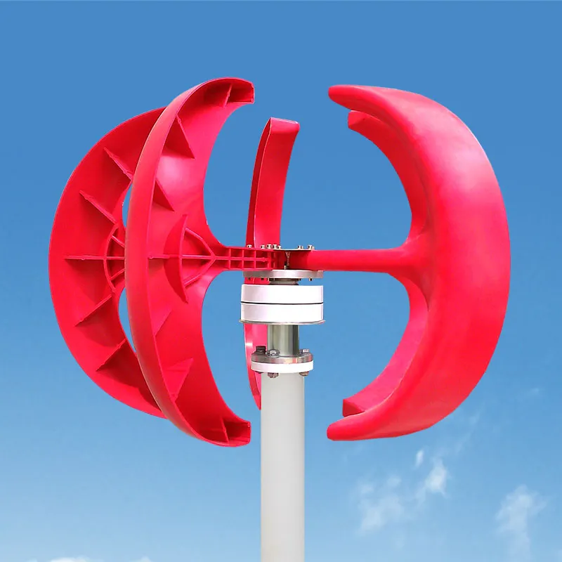 Tengyu Tech 100W 200W 300W 400W 500W 12 W/24V Красный фонарь ветровая турбина ветрогенератор с вертикальной осью вертикальный генератор энергии ветра
