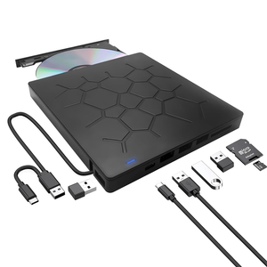 工厂质量便携式超薄多功能7在1外部DVD光驱USB 3.0 CD DVD RW驱动器为笔记本电脑桌面 - Product Image 1
