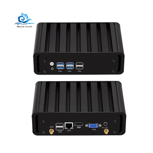 Fansız Mini PC Core i3 4010U i5 i7 mikro kişisel masaüstü bilgisayar Barebone Computador compuateur WIFI VGA 8USB - Product Image 1