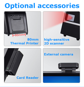 AIO-1571 Single Double Screen <strong>All</strong> in One Cash Register POS Terminal System Built in 80mm Thermal Printer - Product Image 2