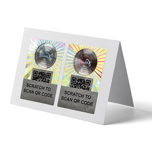 Custom Scratch Off Hologram Security Sticker Holographic Variable QR <strong>Code</strong> Sticker Label with Traceability /<strong>Verification</strong> - Product Image 5