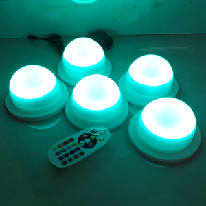 משלוח חינם מהיר 38 צבעים rgb שינוי סוללה מופעל תאורה עבור קישוט חתונה