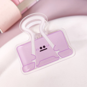 Bán buôn khuyến mại Quà Tặng rõ ràng mạnh mẽ nhựa <span class=keywords><strong>Clip</strong></span> dễ thương đôi in phim hoạt hình tùy chỉnh Acrylic Clips cho giấy - Product Image 4