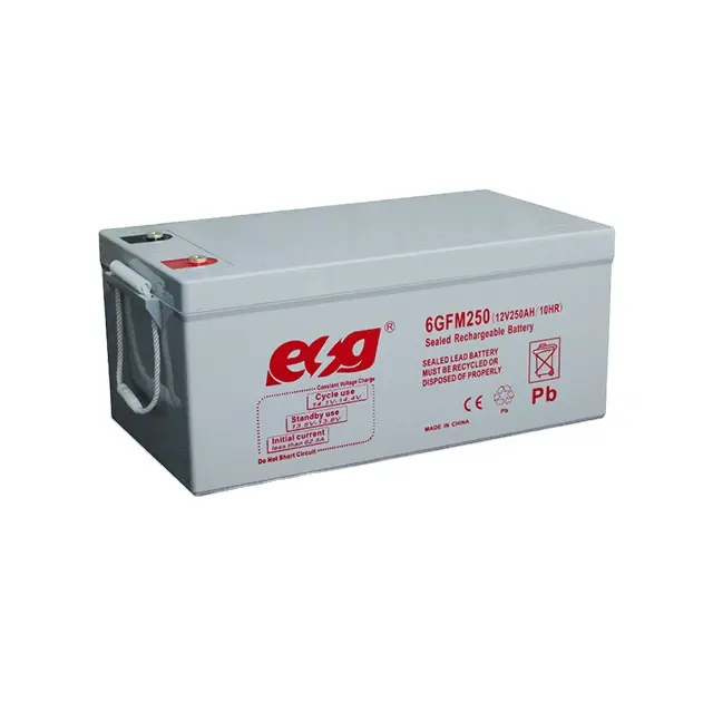 ESG Home System 12v 250ah Inverter Back Up Dry Cell Gel piombo acido Storage Solar MF Battery