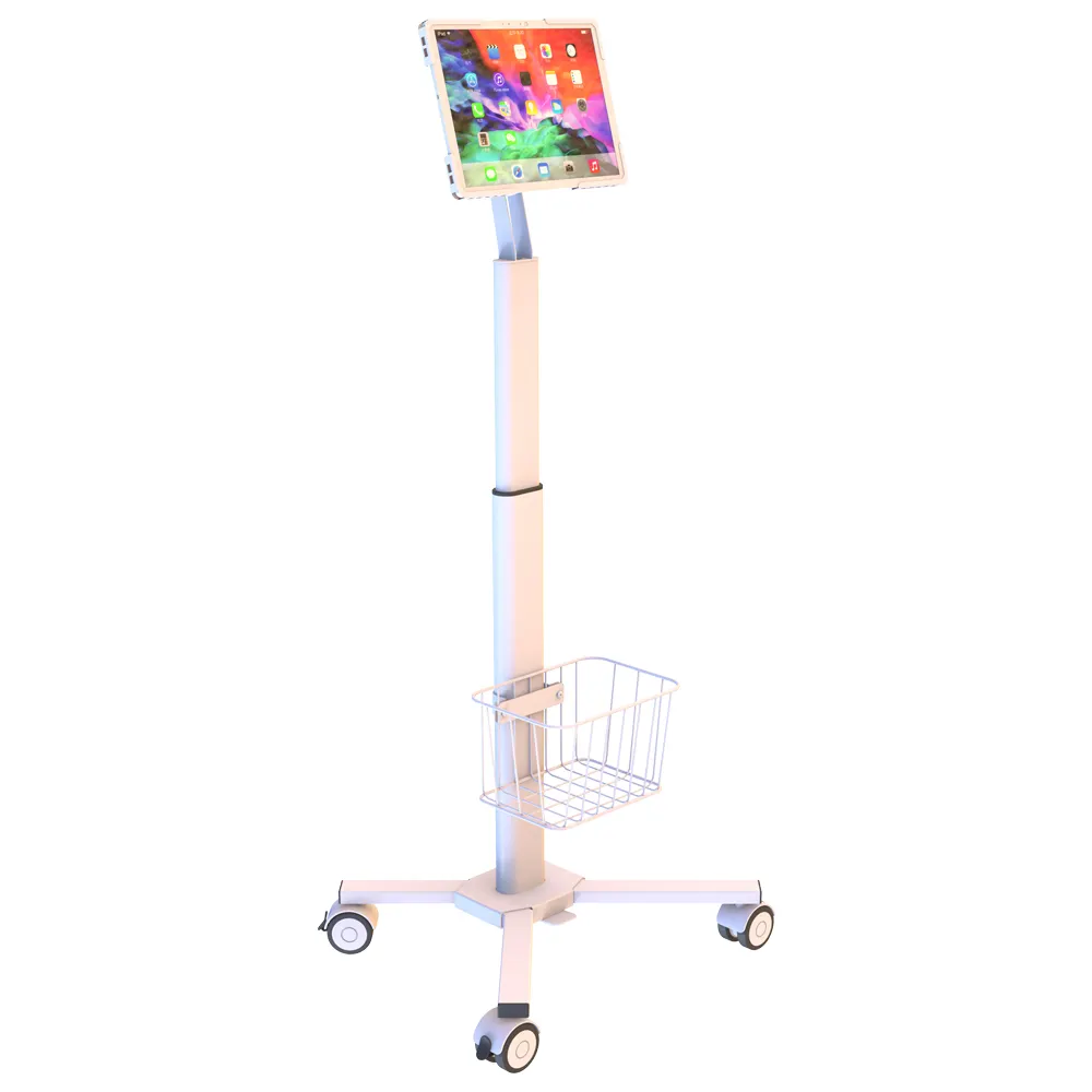 Medical Mobile Gás Spring Workstation carrinho Suporte paisagem e retrato ajustável hospital carrinho enfermagem flexível