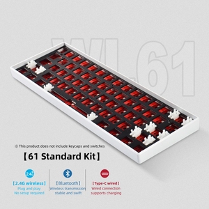 Hot Swap 60% Teclado mecánico Programable 3 Modo Interruptores Teclado DIY Kit RGB Teclado inalámbrico