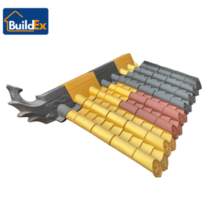 Indonesian Heritage Natural Clay Tiles Square Chinese <strong>Roof</strong> Style for <strong>Tropical</strong> Temples Antiques Roofing for Hotels Workshops - Product Image 1
