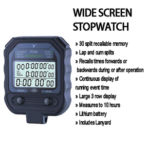 Profession eller Schiedsrichter LCD Timer Digital Stopawtch Drei Reihen 30 Track asic Silent Stoppuhr Großes Display für Schwimmsport arten - Product Image 6