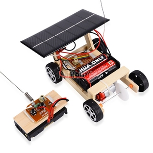 A distanza di controllo fai da te solar powered car kit di elettronica di pcb PC fai da te di apprendimento educativo auto giocattolo - Product Image 1