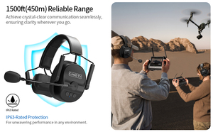 CAME TV Kuminik8 Noise Cancelling 2 <strong>Way</strong> <strong>Wireless</strong> <strong>Intercom</strong> <strong>System</strong> Headset for TV Film Production and Car Racing RC - Product Image 4