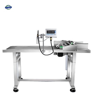 Máquina automática de impresión de validez de código de barras variable de plástico para alimentos en línea de fabricantes