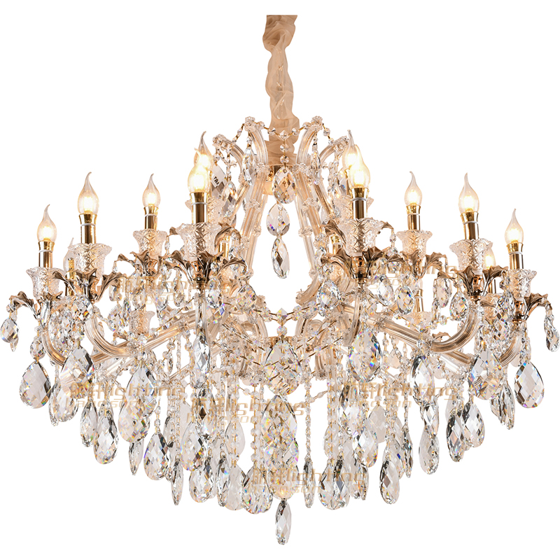 High quality custom living room Classic clip lamp large lights lighting crystal chandelier luxury modern