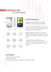 SIM8260C-M2 5G Sub-6G modul SIMCom Unterstützt R16 5G NSA/SA Multi-Band NR/LTE-FDD/LTETDD/HSPA + 5G Modul SIM8260C-M2 - Product Image 3