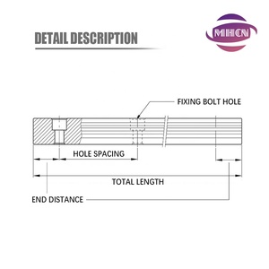 HLTNC HGR 30 1000mm 100mm-6000mm <strong>Linear</strong> <strong>Guide</strong> <strong>Slide</strong> Block Can Customizable Length Unlimited Docking Length for CNC - Product Image 5