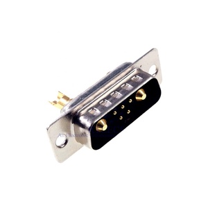 Conector D-Sub 30 AMP Actual 7 posición 5 + 2 Combo macho pines mecanizado 7W2 oro flash de montaje en Panel de alambre de soldadura - Product Image 1