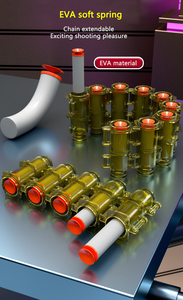 Gatling yumuşak kurşun tabanca modeli manuel/otomatik sürekli ateşleme EVA mermi atma Boy plastik elektrik rekabetçi - Product Image 6