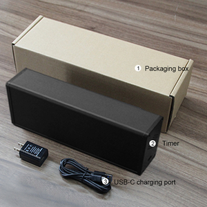 CHEETIE CP50B, профессиональные портативные светодиодные 2,3 дюймов, цифровые часы для отслеживания цикла в тренажерном зале, программируемый таймер с интервалом тренировки