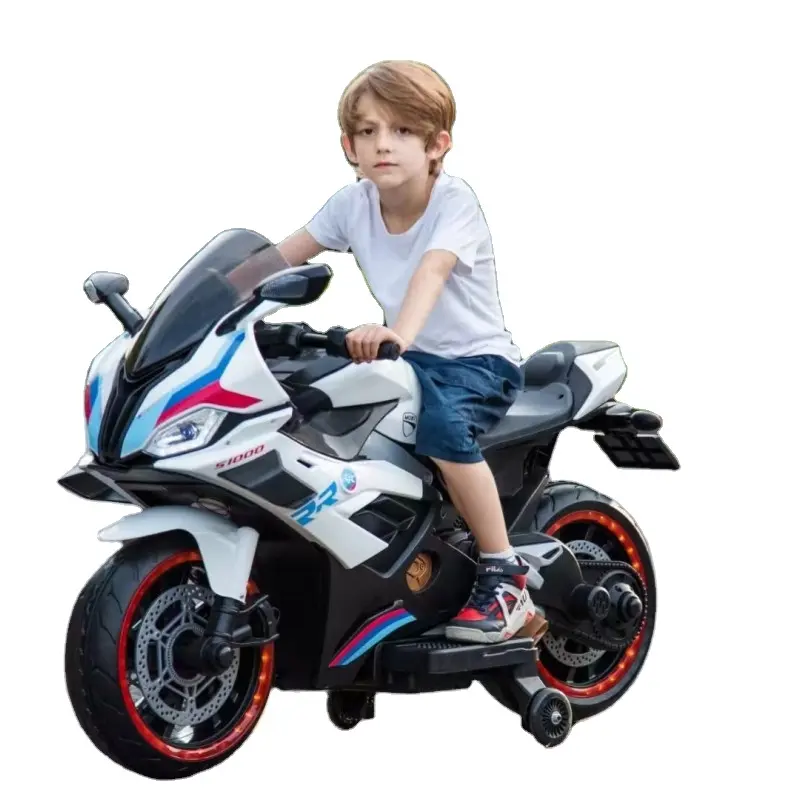 Moto électrique 2 roues à batterie 12V/24V pour enfants de grande taille à conduire pour enfants de 3 à 13 ans Vente bon marché