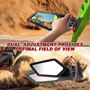 360 Degree Adjustable Side View Mirror with <strong>LED</strong> ATV Rearview Mirror Turn Signal Lights for Can Am Maverick X3 RS <strong>DS</strong> Max Turbo R - Product Image 3