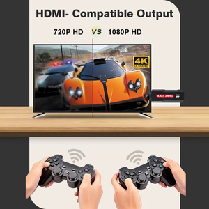 2023最も安いX2 M8 4K HDTVゲームボックスゲームスティックビデオゲームコンソール、2.4Gワイヤレスコントローラー付きpsp/ps1用30000ゲーム