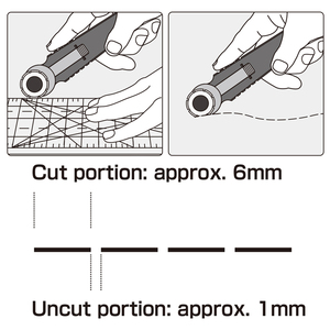 OLF PRC-2 Perforation <strong>Cutter</strong> with an 18mm Stainless Steel Blade for Making Perforated Lines - Product Image 3