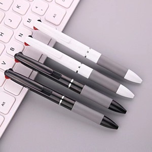 批发便宜的塑料4色笔芯圆珠笔4合1笔促销笔3合1 - Product Image 3