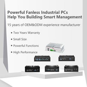 YUHUA Industrial PC J4125 2 lan 2 com controllo industriale Fanless Computer con Linux OS piccole dimensioni Embededd Mini pz