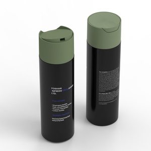 圆筒形状200毫升光泽定制标志乳液挤压HDPE塑料洗发水护发瓶 - Product Image 6
